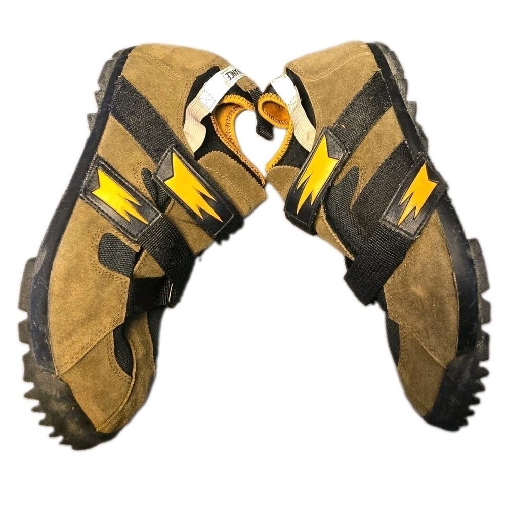 Vtg 1997 Performance TRAPFY Mountain Bike Shoes Mens 10.5 Suede SPD Retro MTB 90